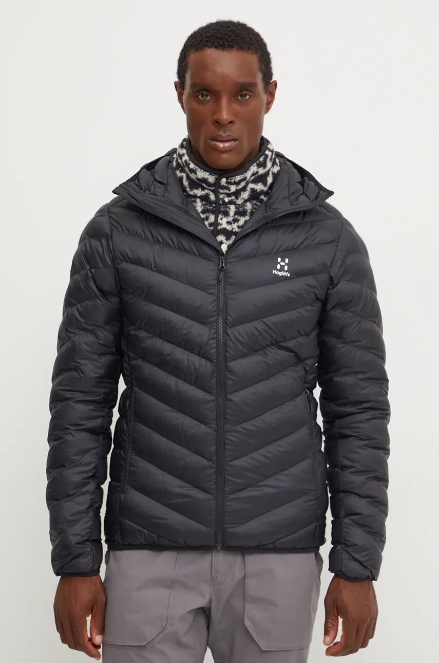 Haglöfs geaca sport Sarna Mimic culoarea negru, de tranzitie, 607771