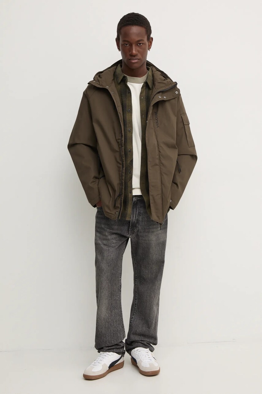 Куртка Volcom мужская цвет зелёный переходная oversize A1732407 Куртка Volcom мужская цвет зелёный переходная oversize A1732407