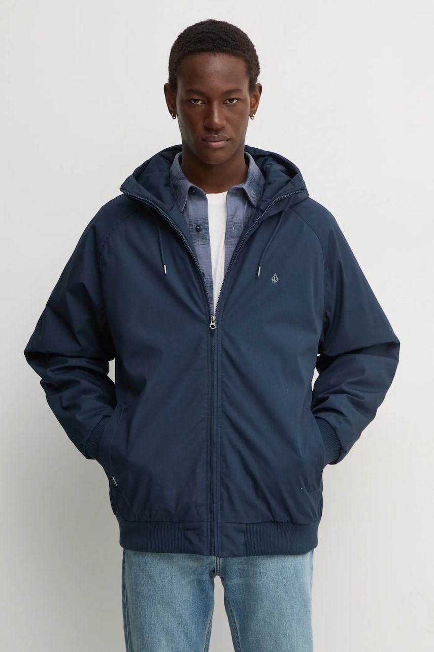 Volcom geaca barbati, culoarea albastru marin, de iarna, A1732408