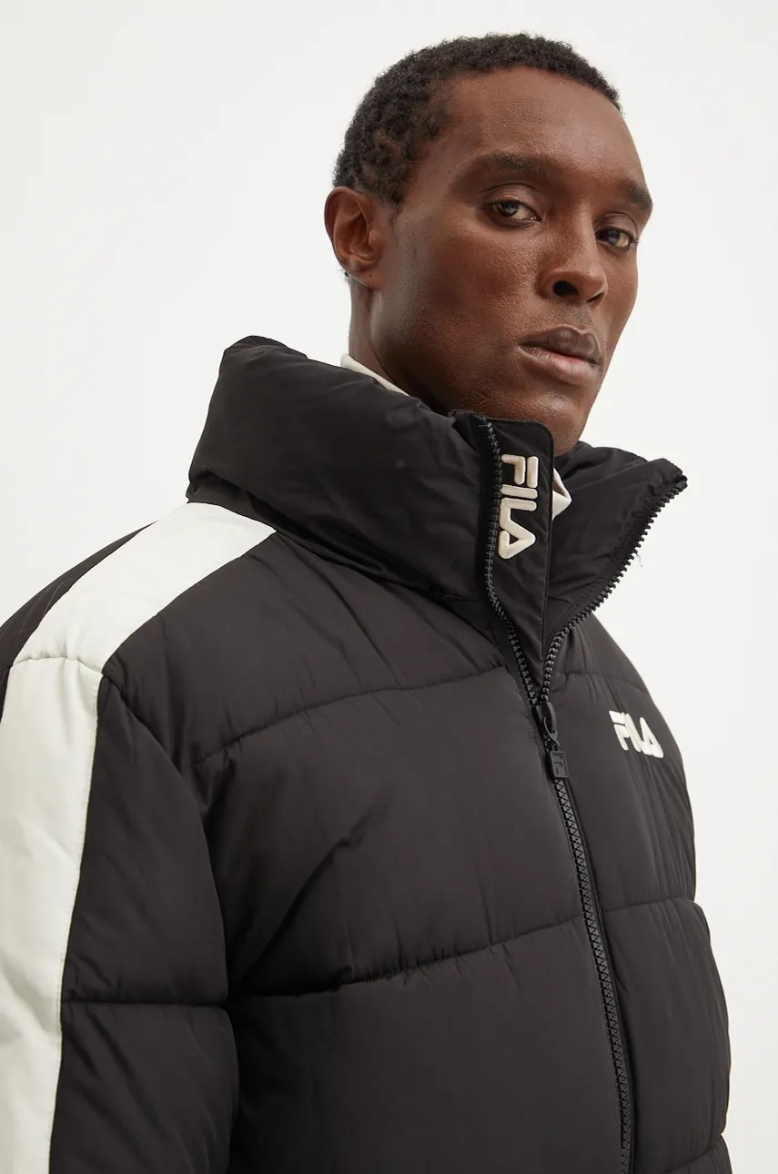 Fila geaca Leszno 90s barbati, culoarea negru, de iarna, FAM0770