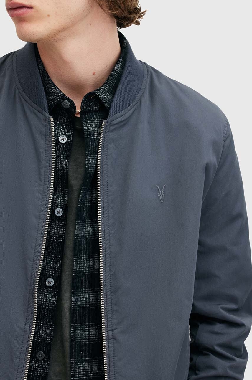 AllSaints bomber dzseki BASSETT férfi, sötétkék, átmeneti, M077OB termék 2. képe