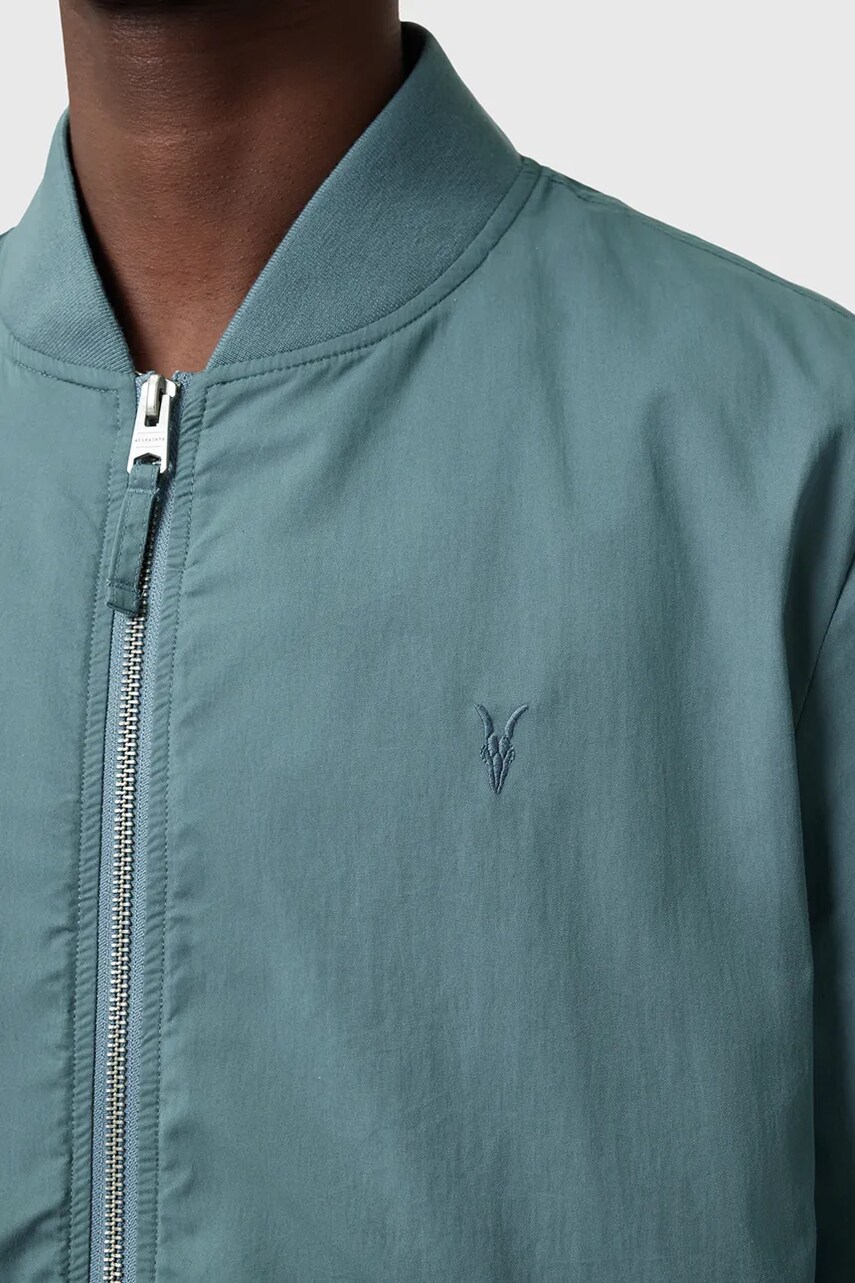 AllSaints bomber dzseki BASSETT férfi, türkiz, átmeneti, M077OB termék 2. képe