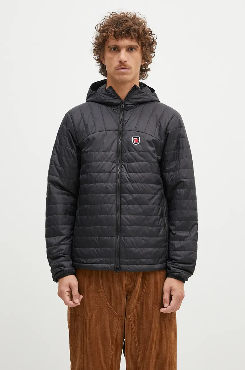 Fjallraven geacă Expedition X-Latt Hoodie M barbati, culoarea negru, de tranzitie, F12500157.550