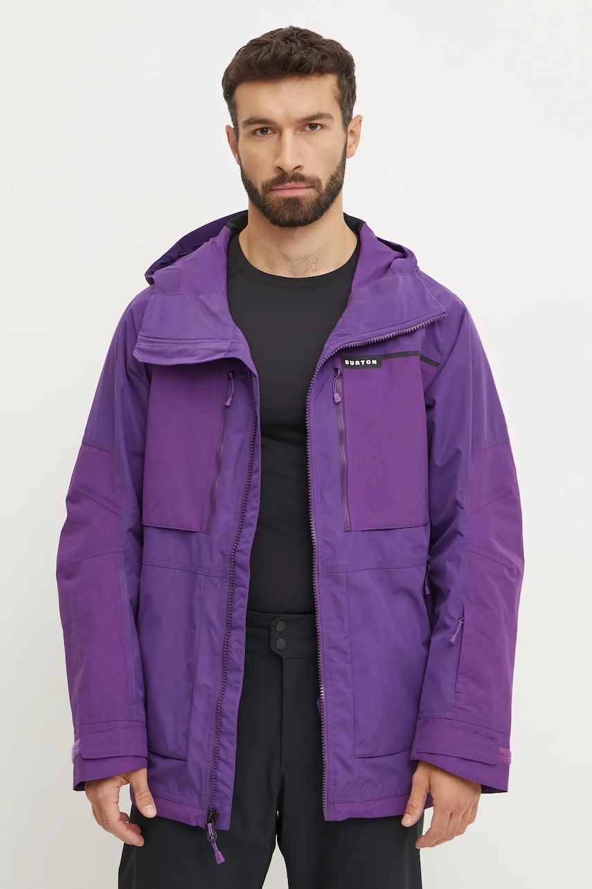Μπουφάν Burton Frostner χρώμα: μοβ, 214691 φωτογραφία