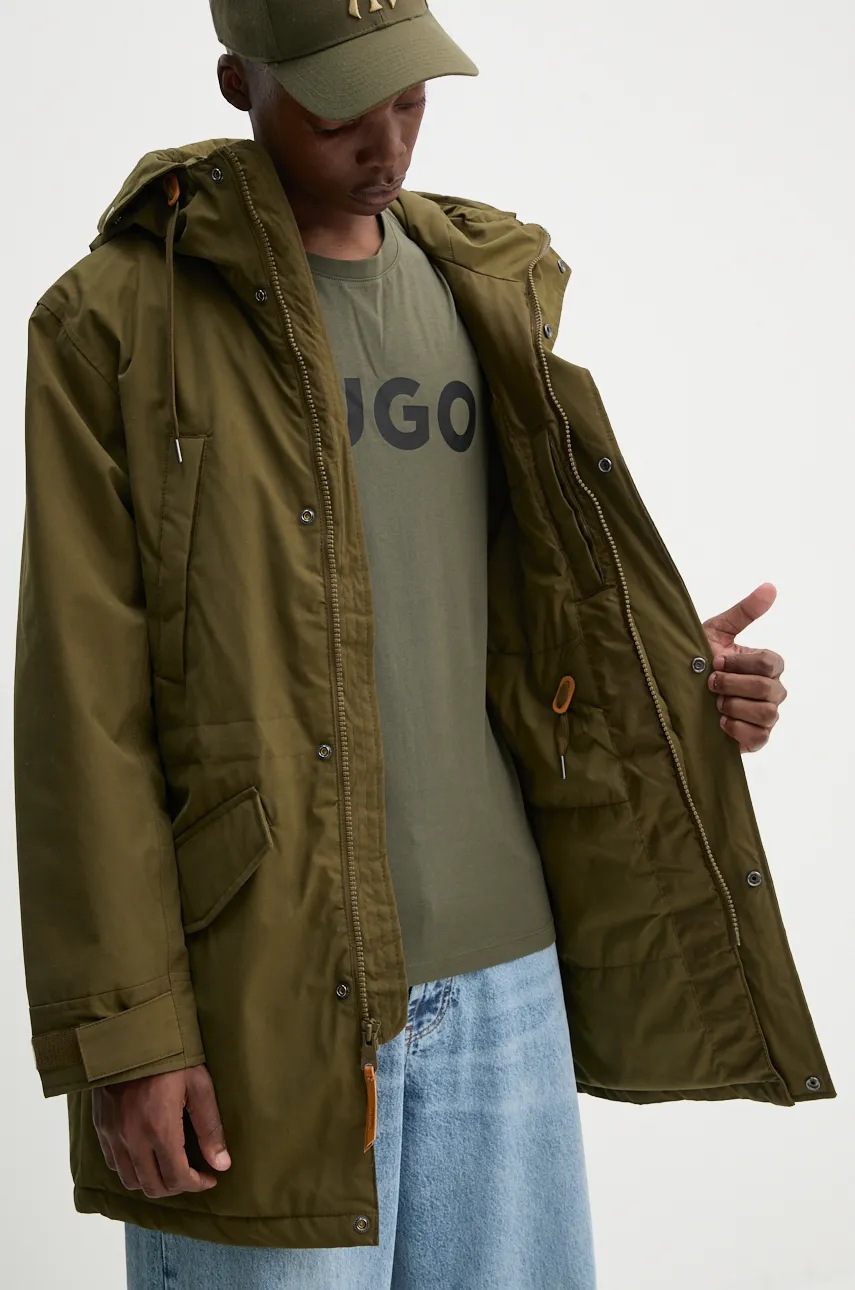 Μπουφάν Timberland χρώμα: πράσινο, TB0A6USP3021 φωτογραφία