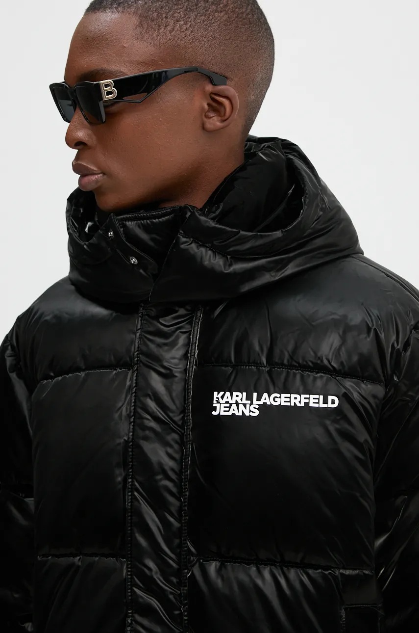 Куртка Karl Lagerfeld Jeans чоловіча колір чорний зимова 246D1505 