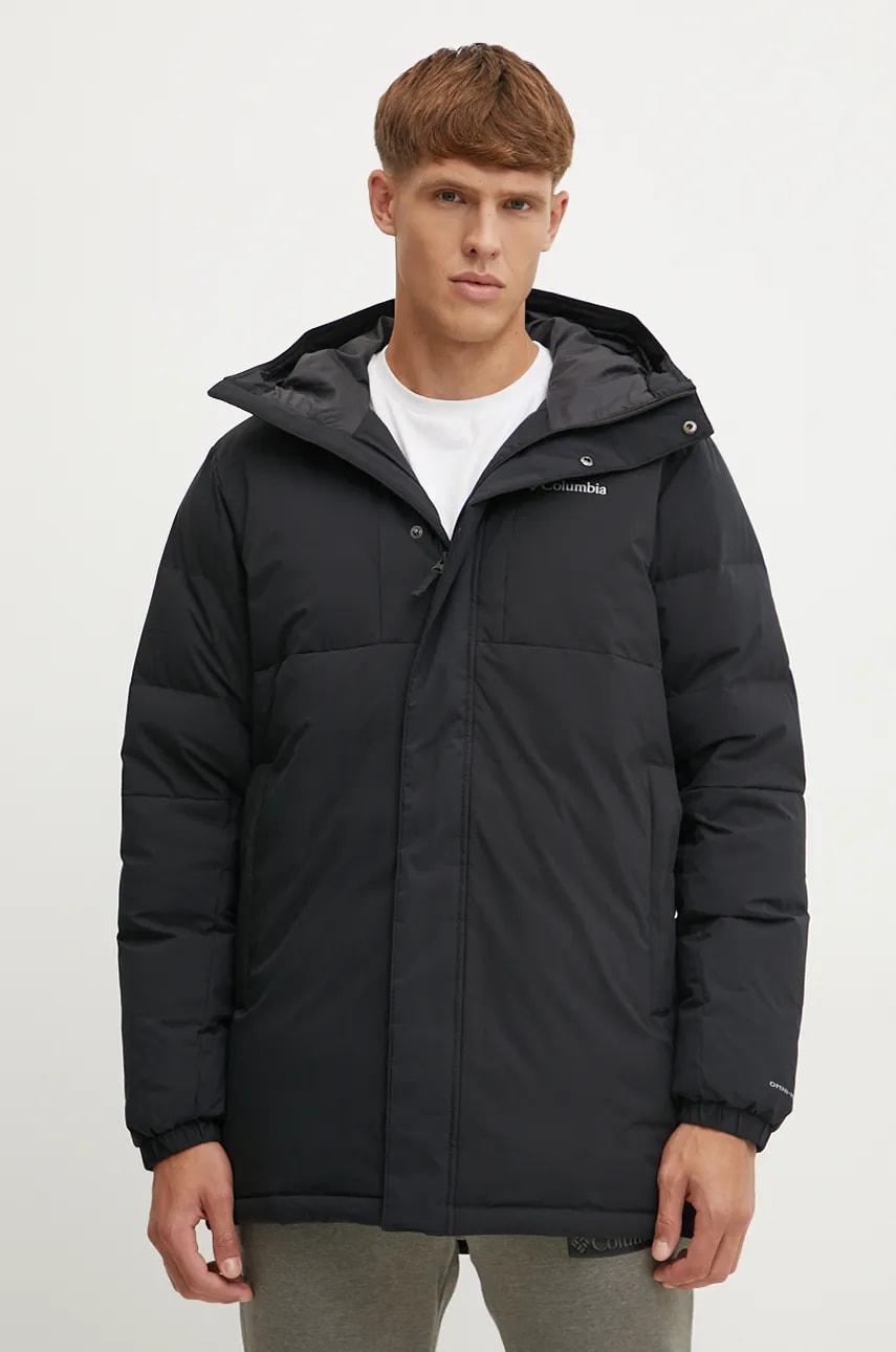 Columbia geaca de puf Aldercrest barbati, culoarea negru, de iarna, 2087981 Columbia geaca de puf Aldercrest barbati, culoarea negru, de iarna, 2087981