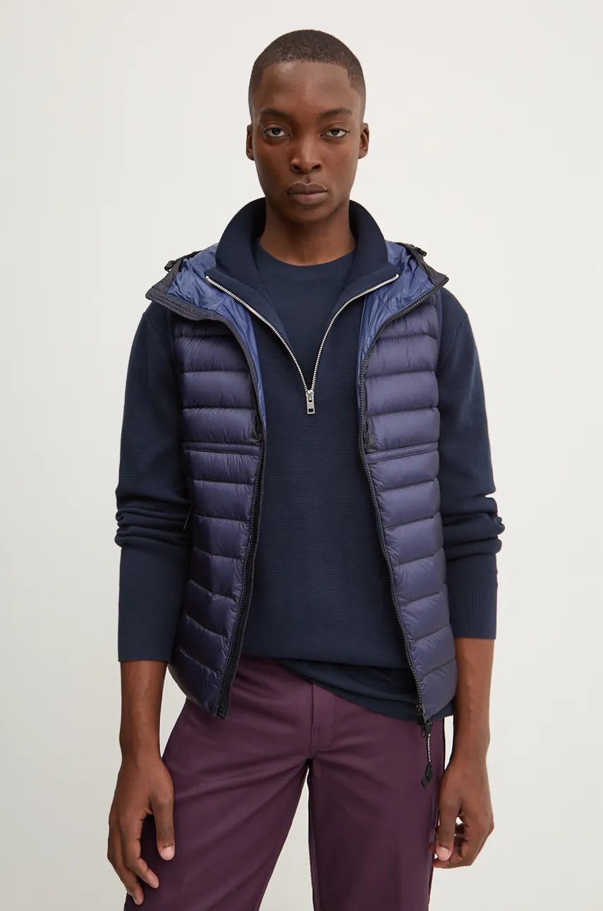 C.P. Company Αμάνικο από πούπουλα C.P. Company ανδρικό, χρώμα: ναυτικό μπλε, 17CMOW074A006099A