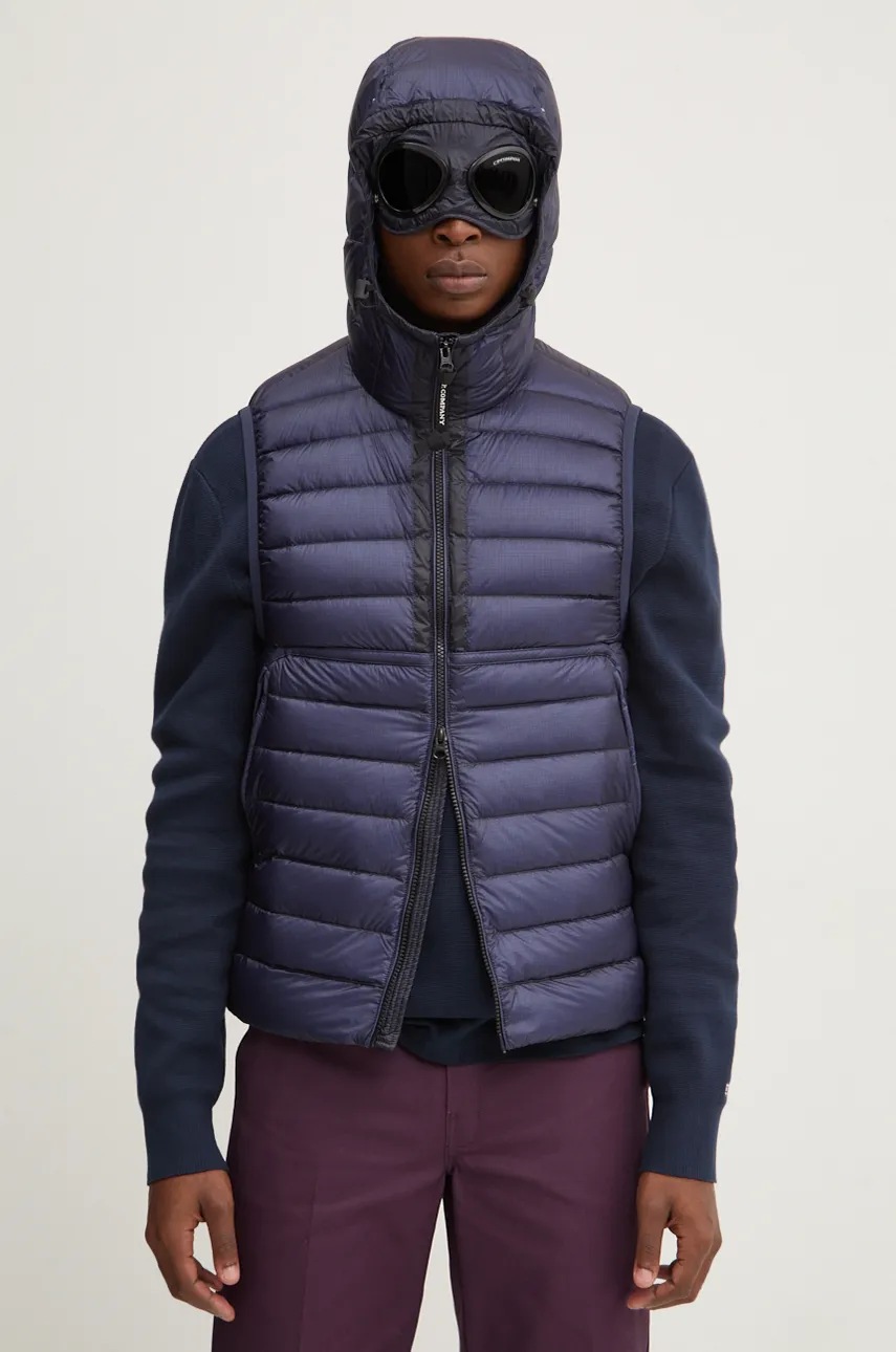 Αμάνικο από πούπουλα C.P. Company ανδρικό, χρώμα: ναυτικό μπλε, 17CMOW074A006099A φωτογραφία