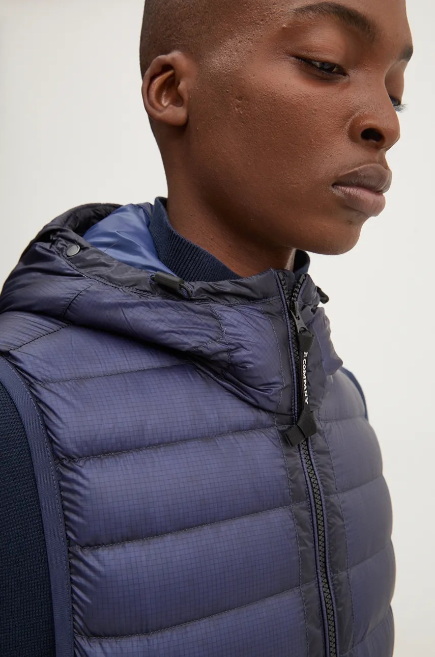 Αμάνικο από πούπουλα C.P. Company ανδρικό, χρώμα: ναυτικό μπλε, 17CMOW074A006099A φωτογραφία