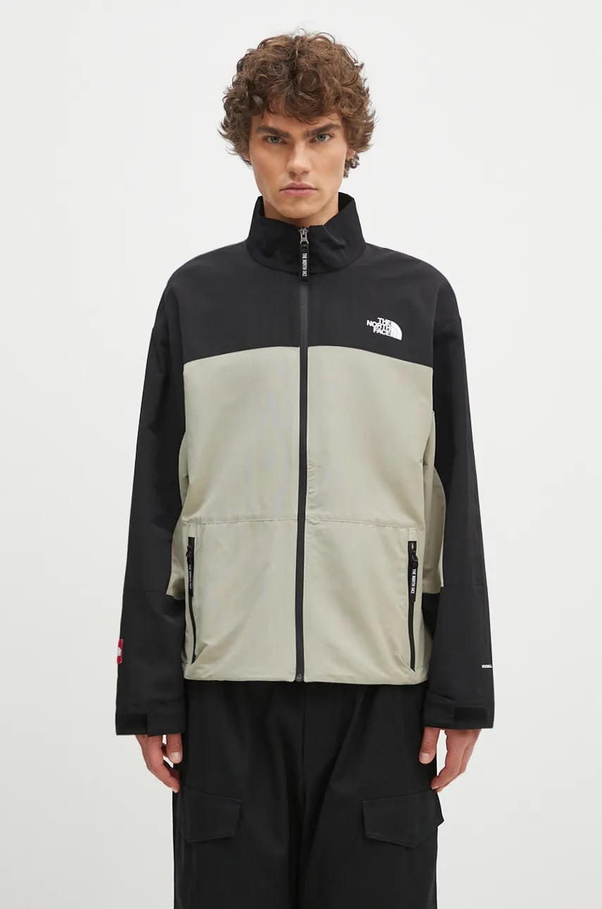 The North Face geacă Hmlyn Track Jacket barbati, culoarea gri, de tranzitie, NF0A88XW5IF1