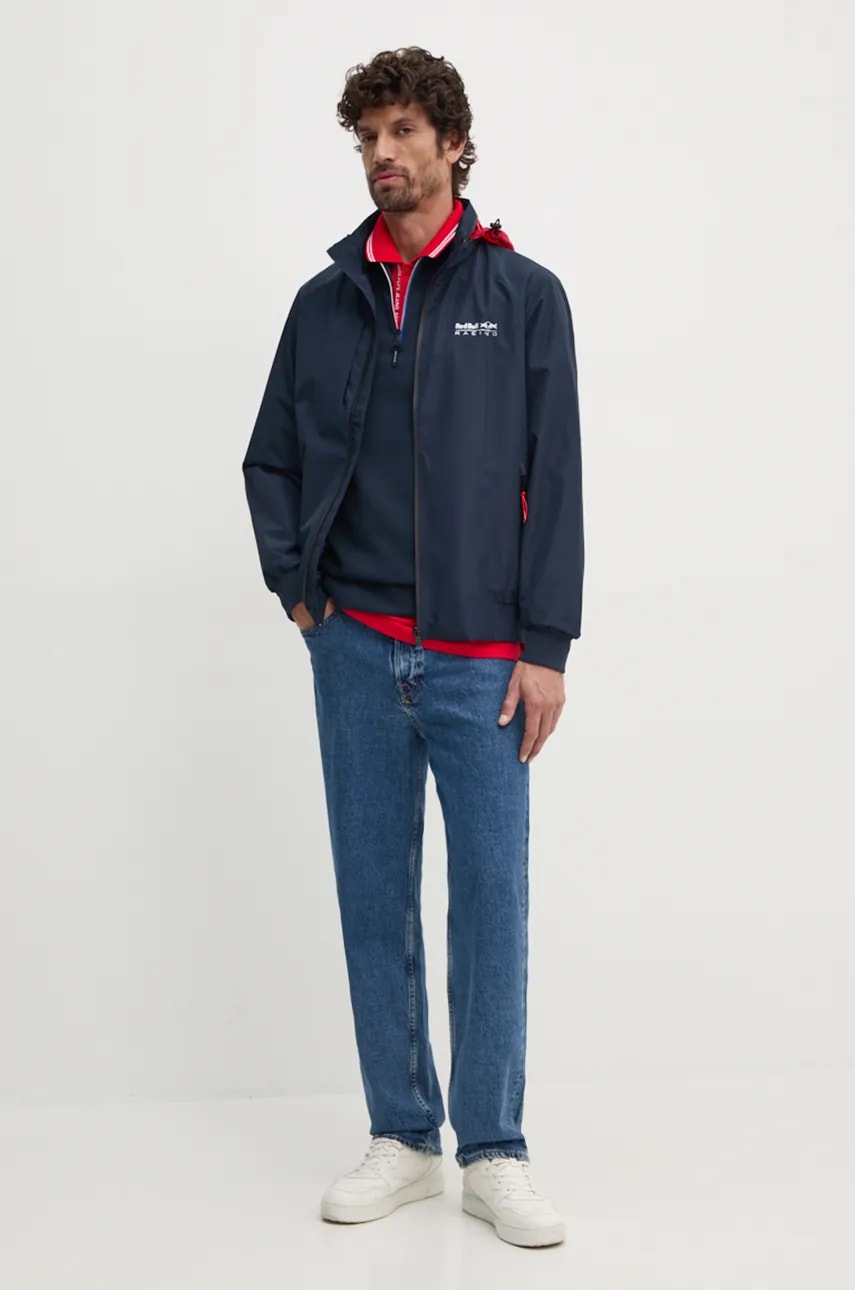 Куртка Red Bull Racing x Pepe Jeans Red Bull Racing x Pepe Jeans мужская цвет синий переходная RM400006 Куртка Red Bull Racing x Pepe Jeans Red Bull Racing x Pepe Jeans мужская цвет синий переходная RM400006
