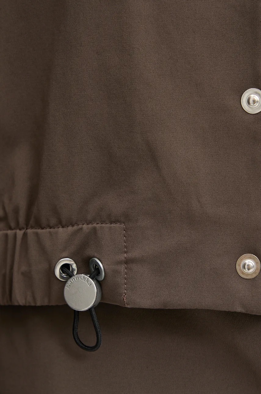 Μπουφάν Nanushka EMERIC χρώμα: καφέ, NM24PFJK00797 φωτογραφία