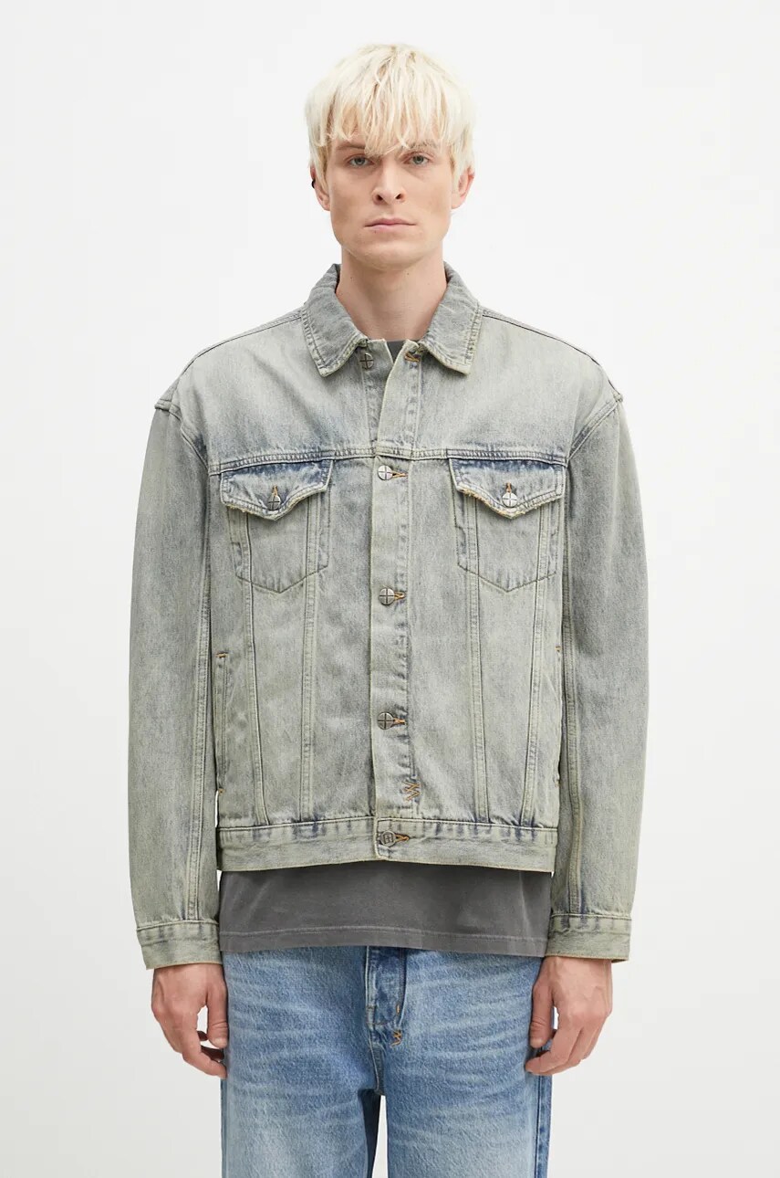 KSUBI geacă din denim Oh G bărbați, de tranziție, oversized, MFA24JK003