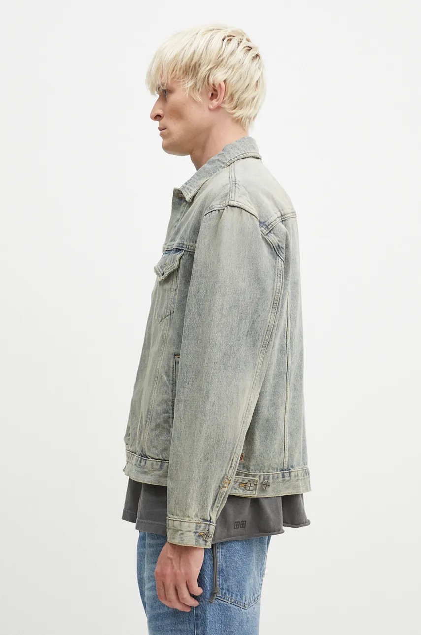 Джинсовая куртка KSUBI Oh G мужская переходная oversize MFA24JK003 Джинсовая куртка KSUBI Oh G мужская переходная oversize MFA24JK003