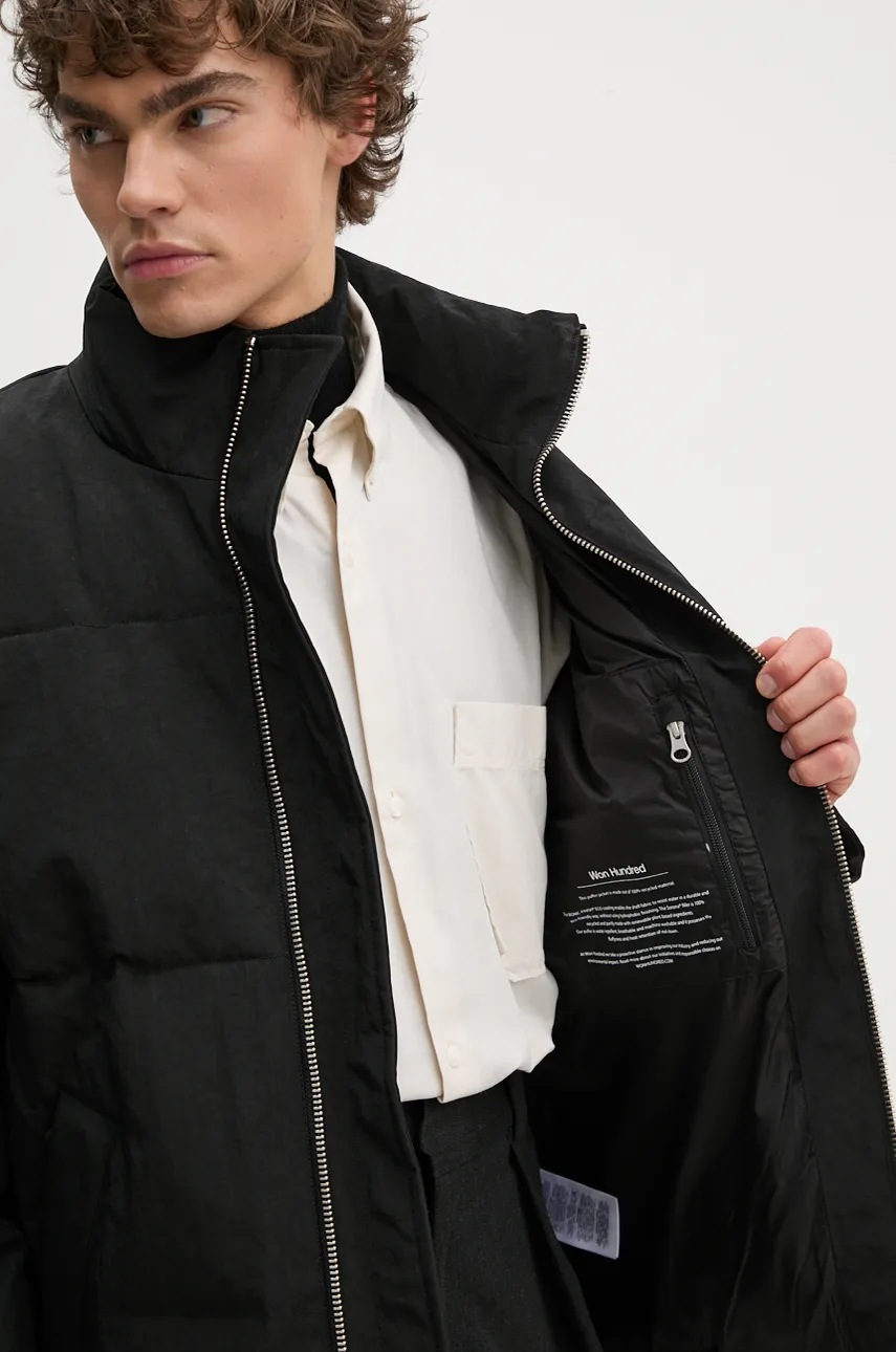 Куртка Won Hundred чоловіча колір чорний зимова oversize 3196-13041 
