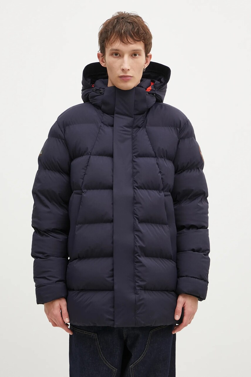 Napapijri geaca 20-22 Puf L barbati, culoarea albastru marin, de iarna, oversize, NP0A4HEJ1761