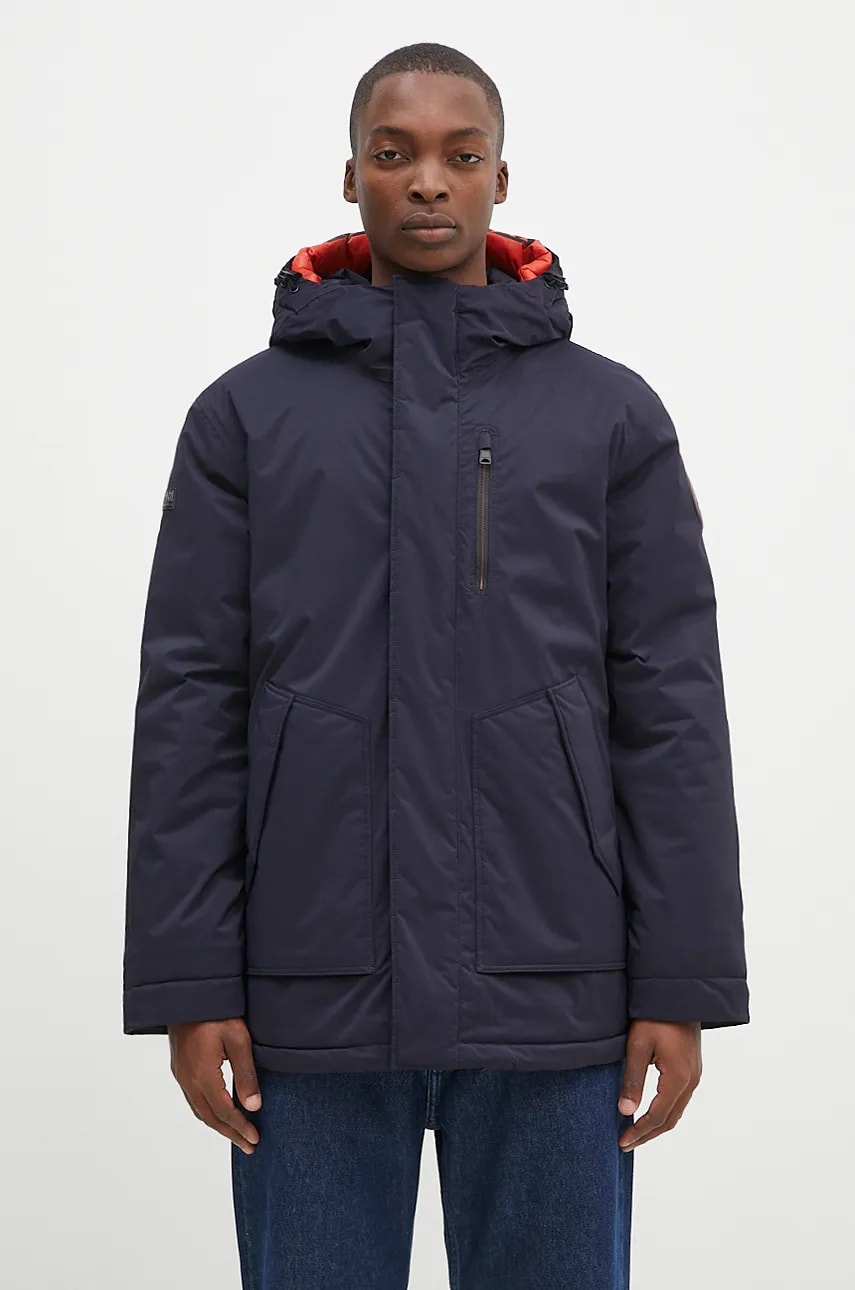 Napapijri geacă 20-22 Parka barbati, culoarea albastru marin, de iarna, NP0A4I1Y1761 Napapijri geacă 20-22 Parka barbati, culoarea albastru marin, de iarna, NP0A4I1Y1761