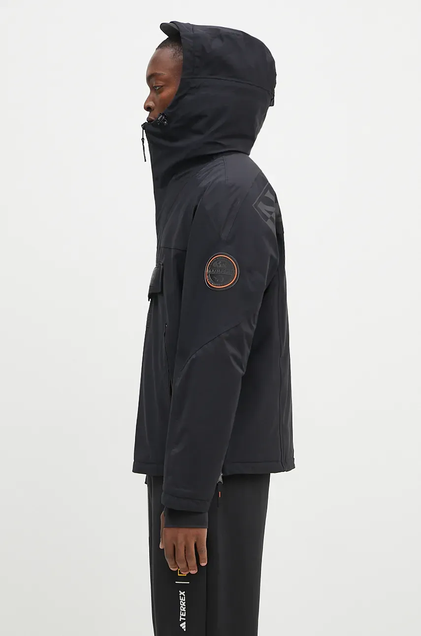 Куртка Napapijri Rainforest Tech мужская цвет синий переходная oversize NP0A4I9C0411 Куртка Napapijri Rainforest Tech мужская цвет синий переходная oversize NP0A4I9C0411