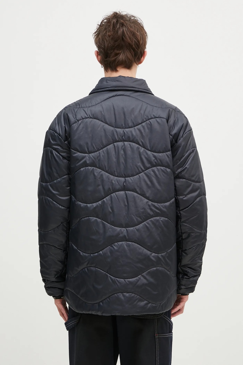 Napapijri gyapjú keverék dzseki A-Jaman sötétkék, átmeneti, oversize, NP0A4I1W0411 termék 2. képe