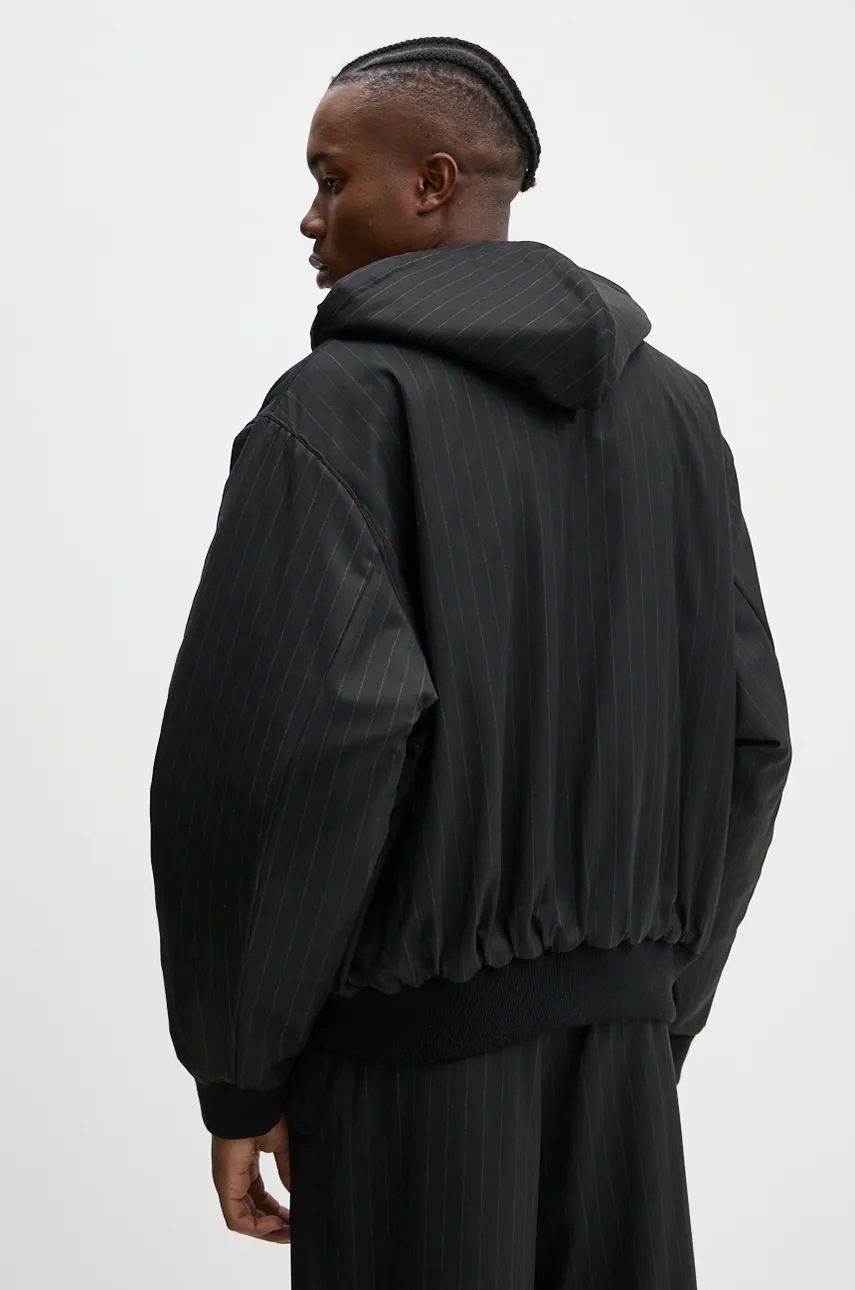 Μάλλινο μπουφάν BLUEMARBLE χρώμα: μαύρο, JA68.WO22B24 φωτογραφία