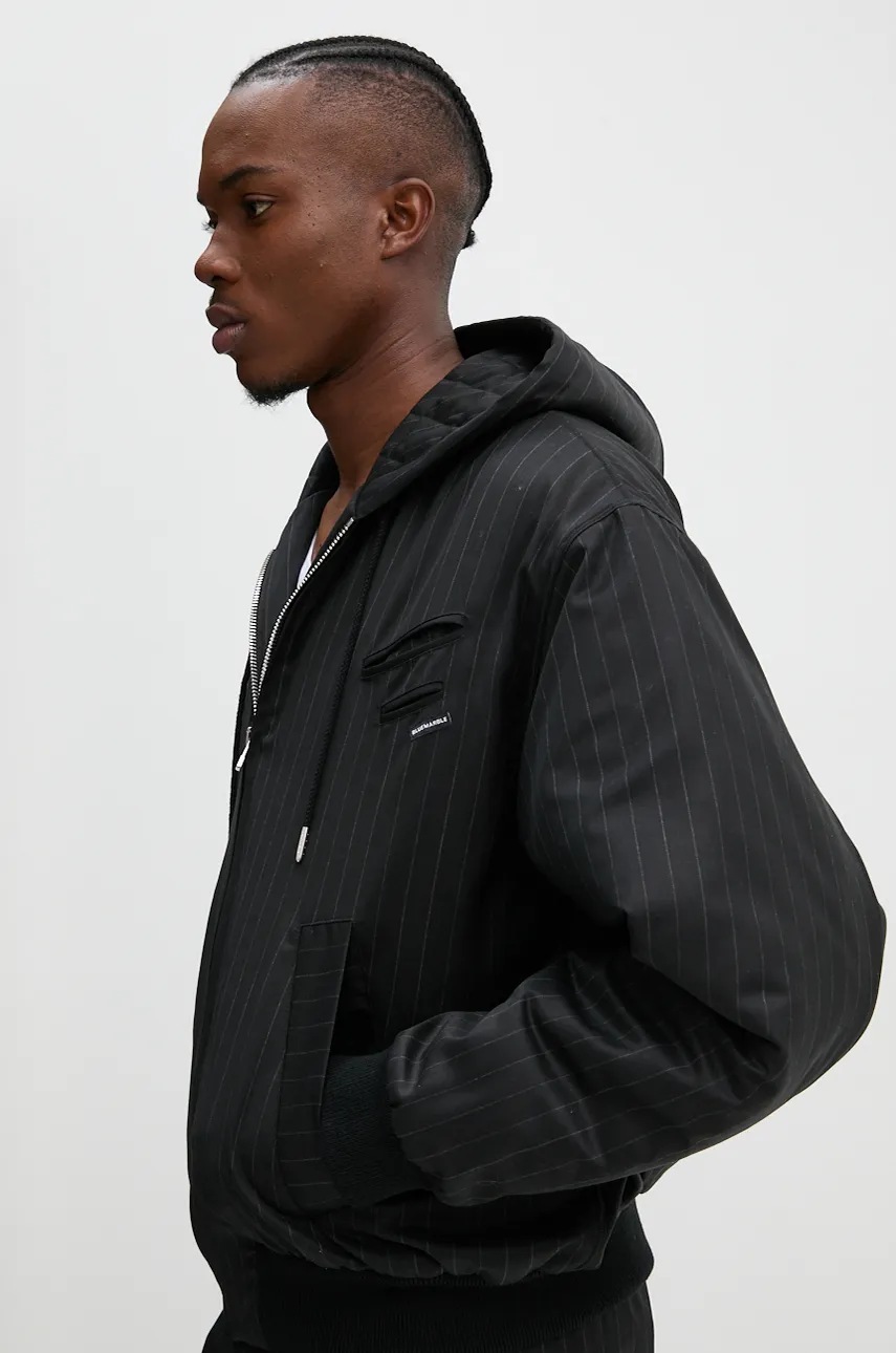 Μάλλινο μπουφάν BLUEMARBLE χρώμα: μαύρο, JA68.WO22B24 φωτογραφία