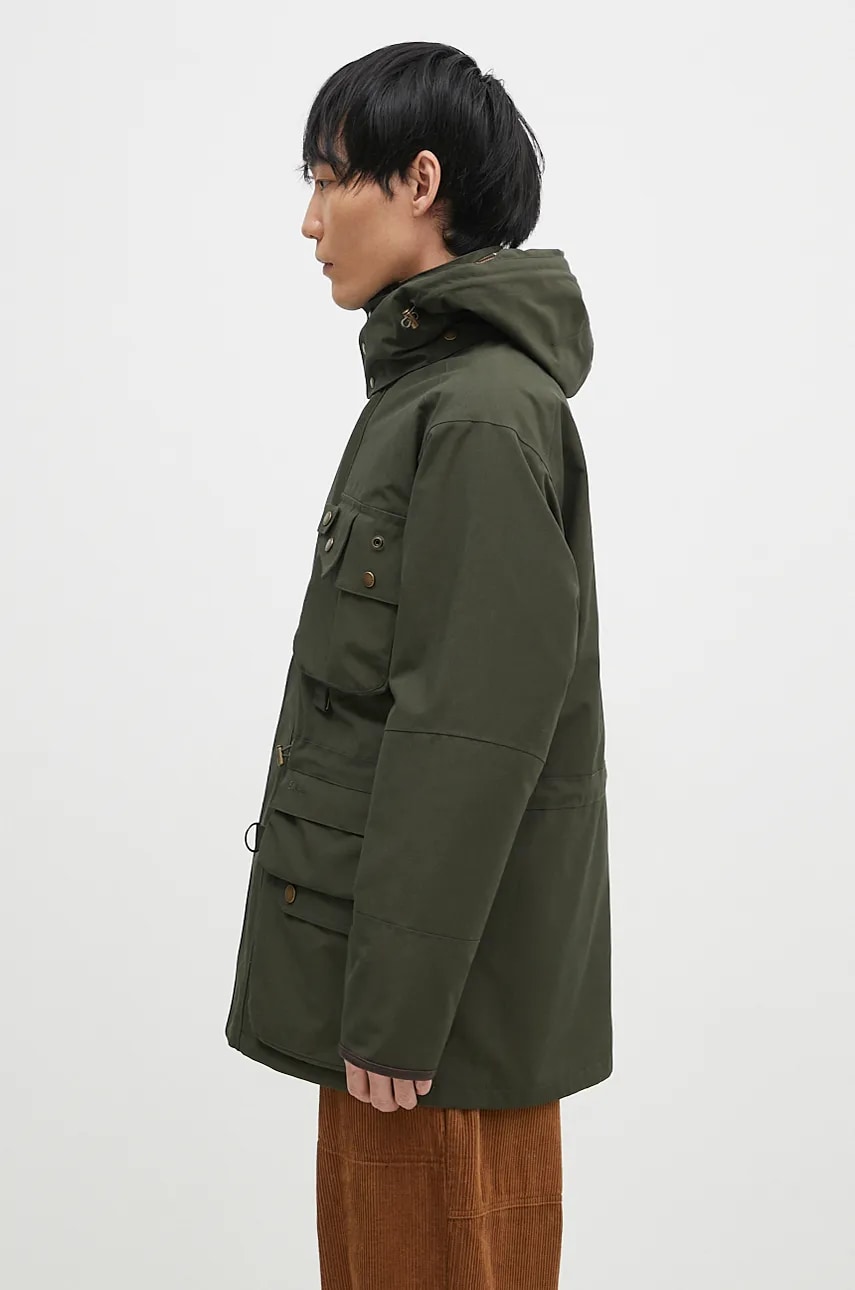 Куртка Barbour Heritage Dryfly мужская цвет зелёный переходная MWB1117 Куртка Barbour Heritage Dryfly мужская цвет зелёный переходная MWB1117