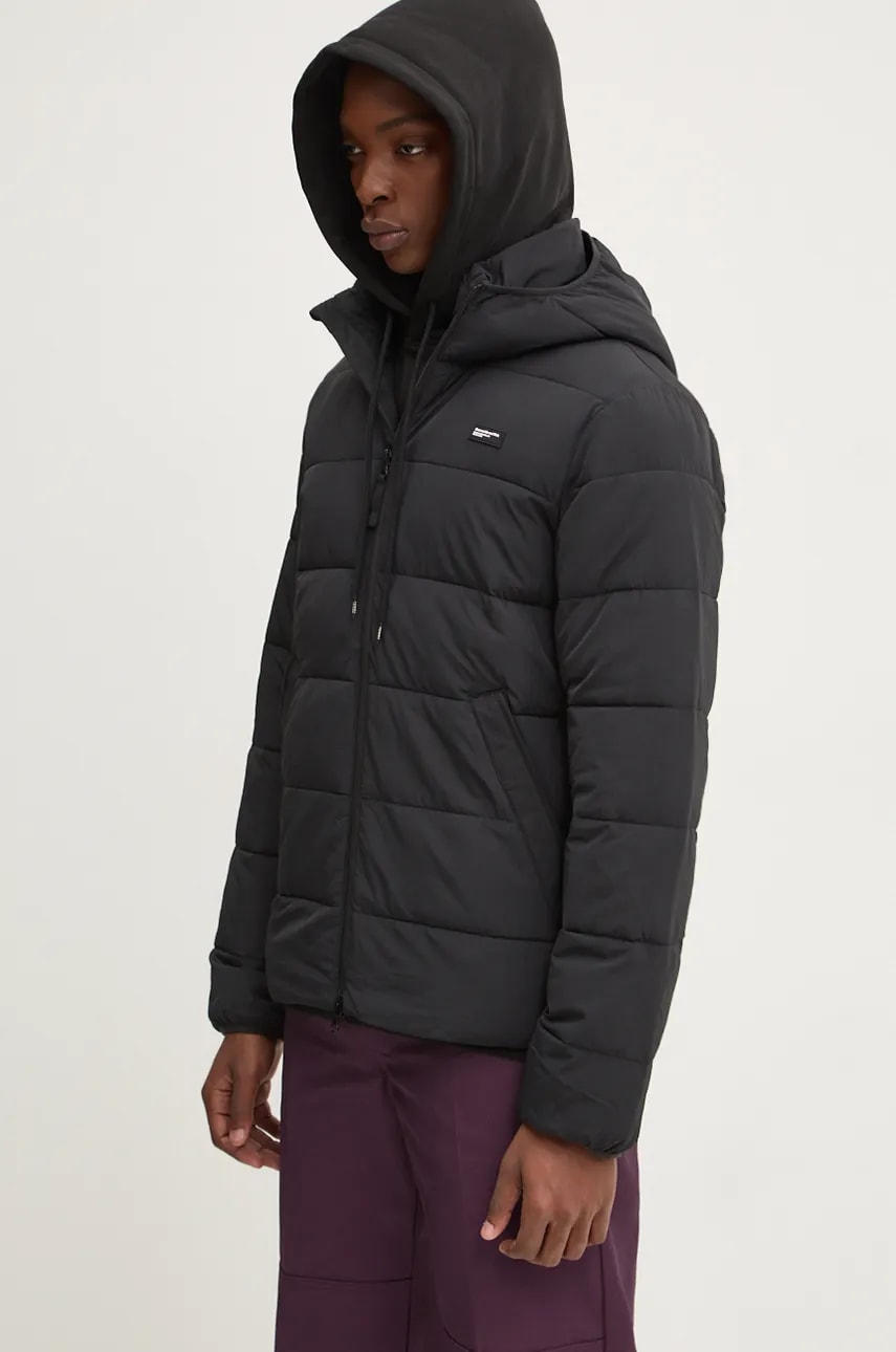 Abercrombie & Fitch geaca barbati, culoarea negru, de tranzitie, KI132-4091