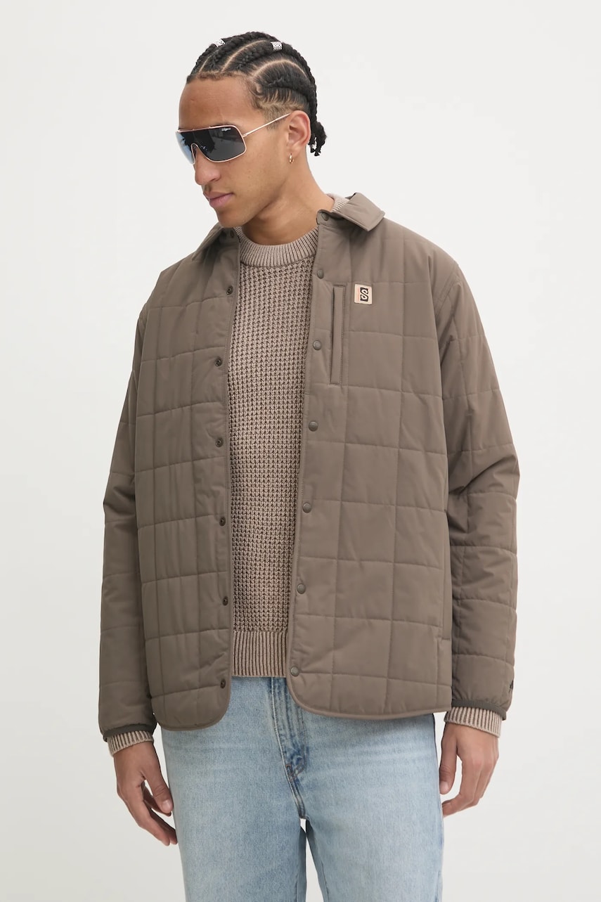 Rip Curl geaca barbati, culoarea maro, de tranzitie, 01MMJA Rip Curl geaca barbati, culoarea maro, de tranzitie, 01MMJA