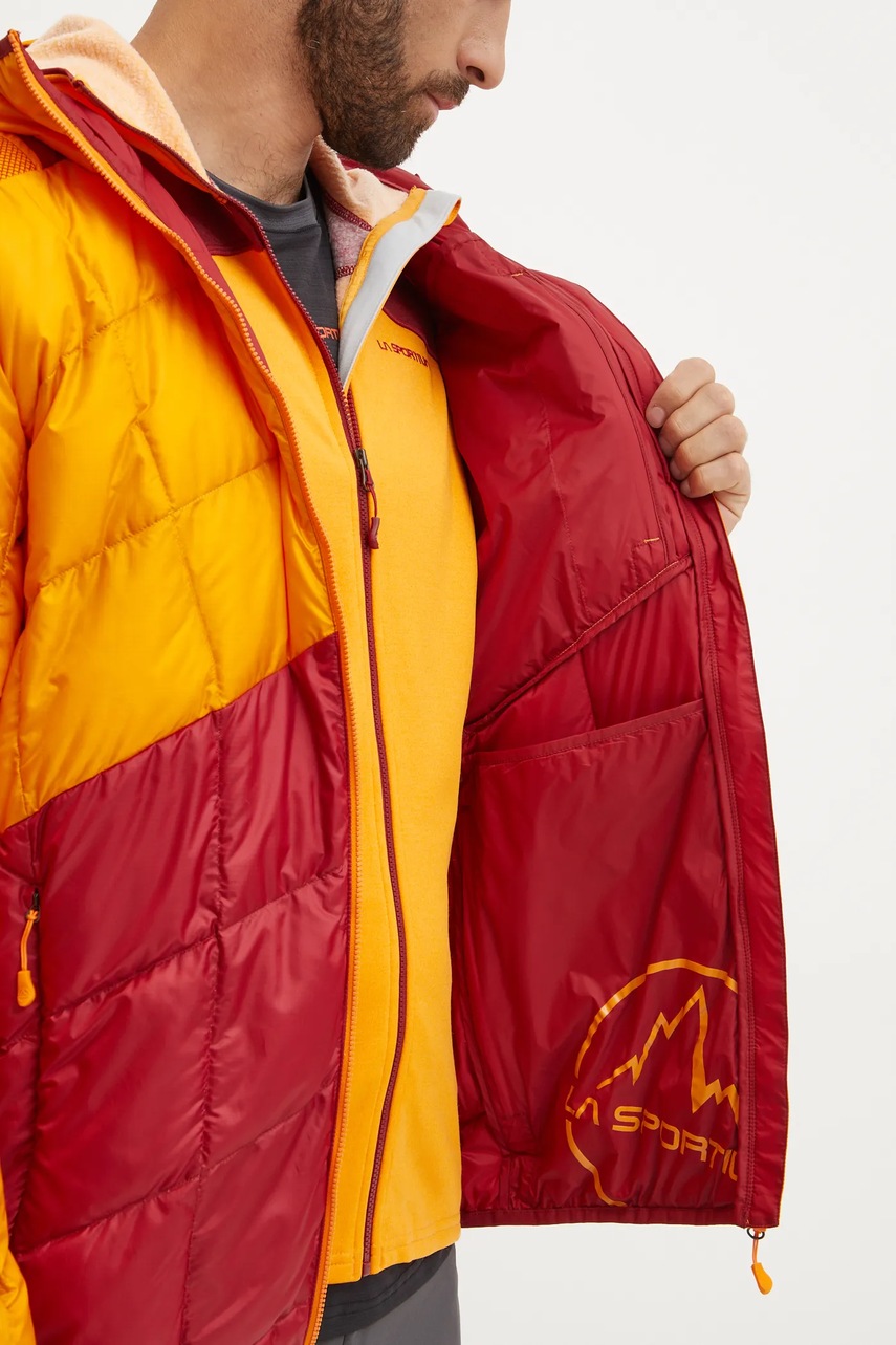 Πουπουλένιο αθλητικό μπουφάν LA Sportiva Pinnacle Down χρώμα: πορτοκαλί, L82102320 φωτογραφία