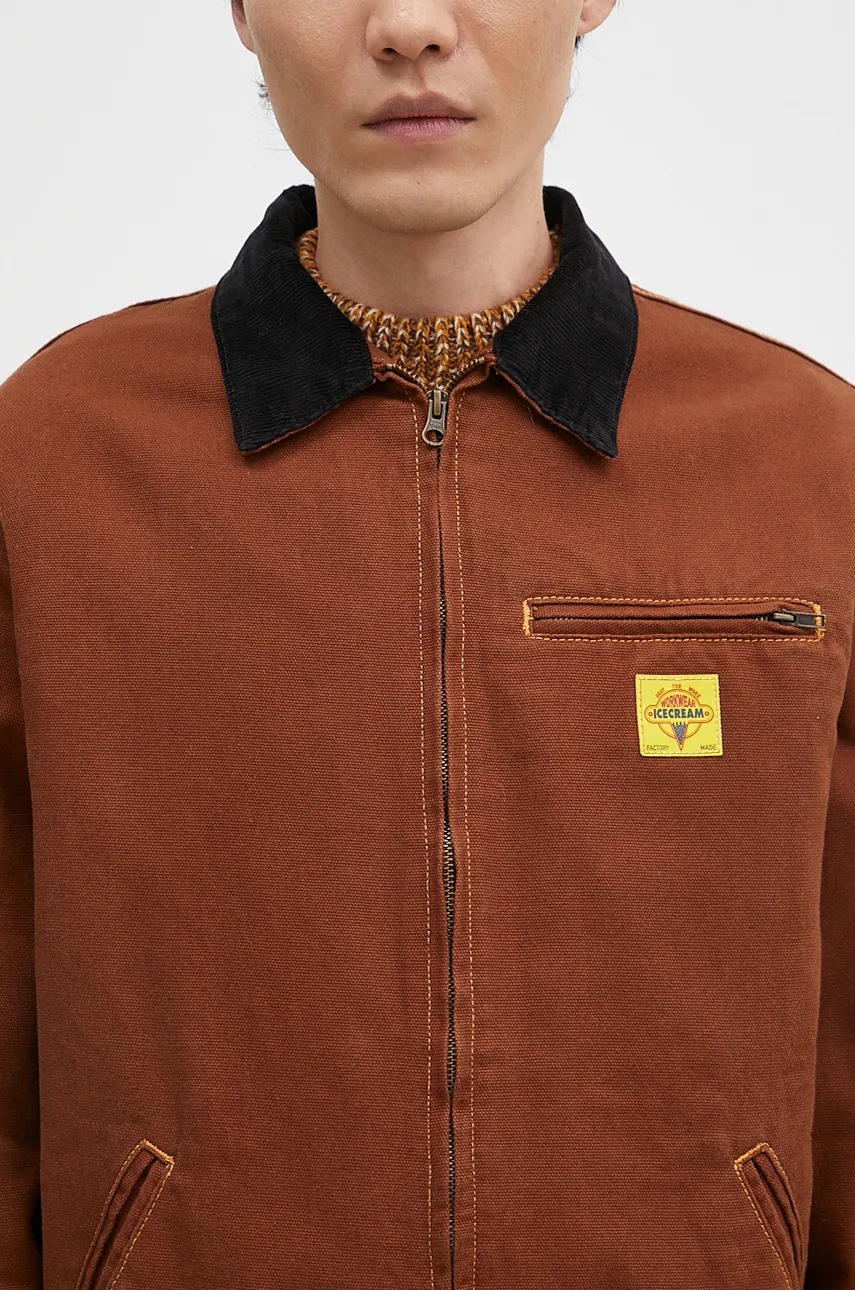 Βαμβακερό μπουφάν πουκάμισο ICECREAM Canvas Lined Work φωτογραφία