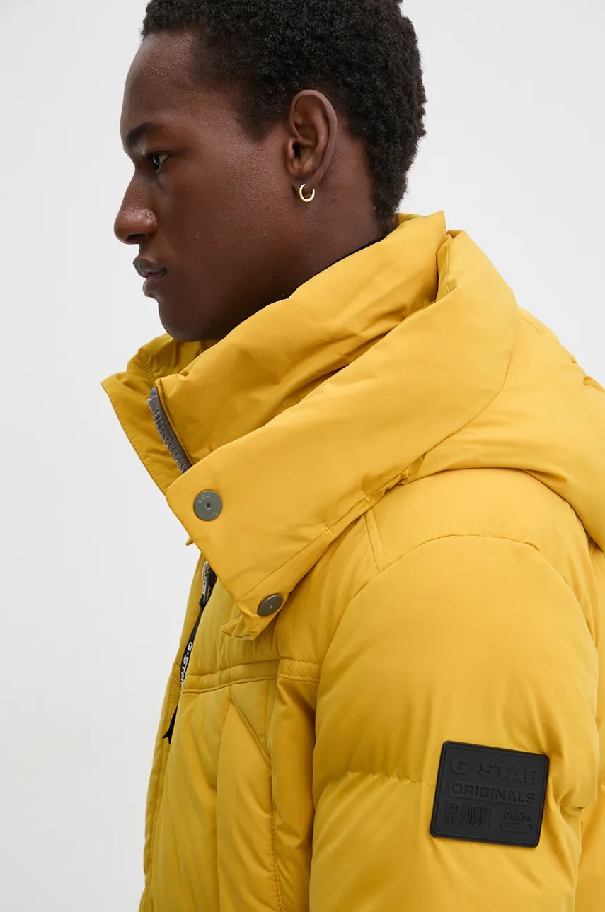 Куртка G-Star Raw чоловіча колір жовтий зимова oversize D25345-D518 