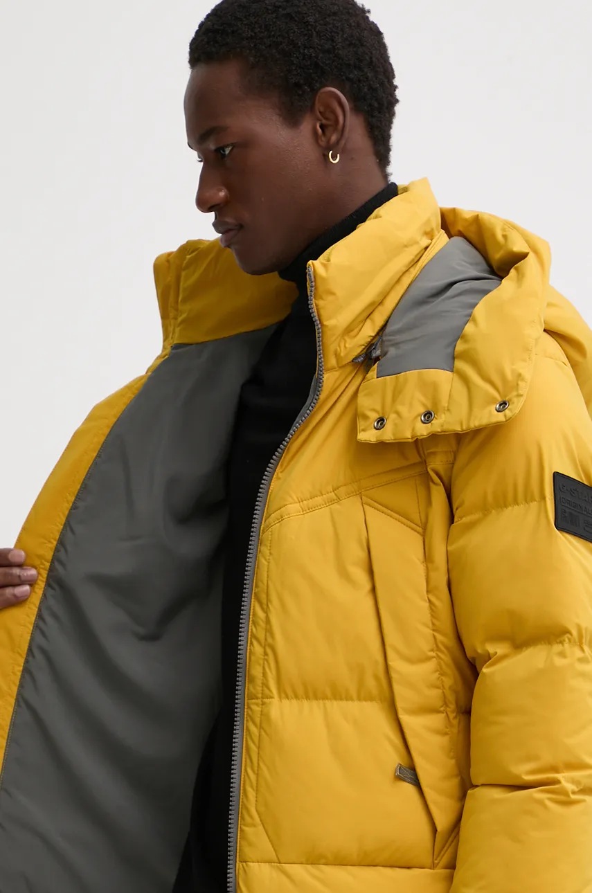 Куртка G-Star Raw чоловіча колір жовтий зимова oversize D25345-D518 