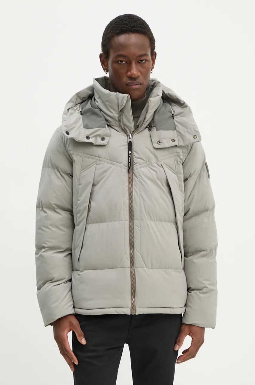 Куртка G-Star Raw чоловіча колір бежевий зимова oversize D25345-D518 