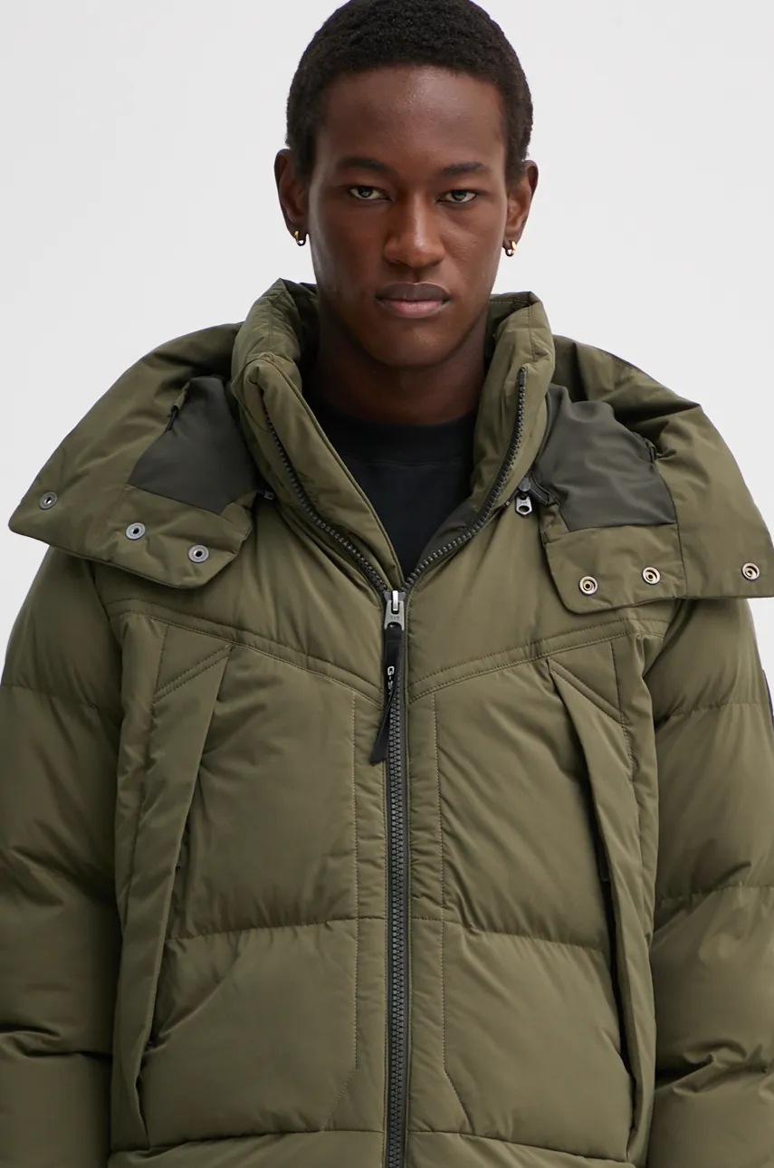 Куртка G-Star Raw чоловіча колір зелений зимова oversize D25345-D518 