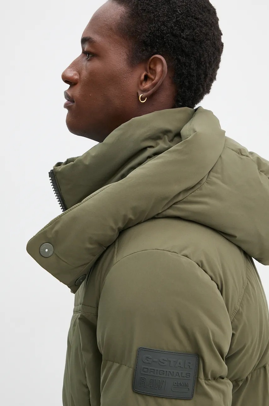 Куртка G-Star Raw чоловіча колір зелений зимова oversize D25345-D518 