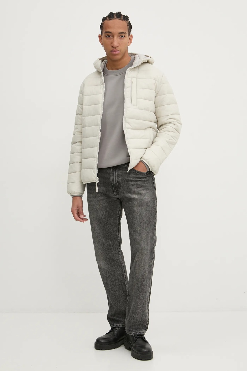 Μπουφάν Hollister Co. χρώμα: μπεζ, KI332-4067 φωτογραφία