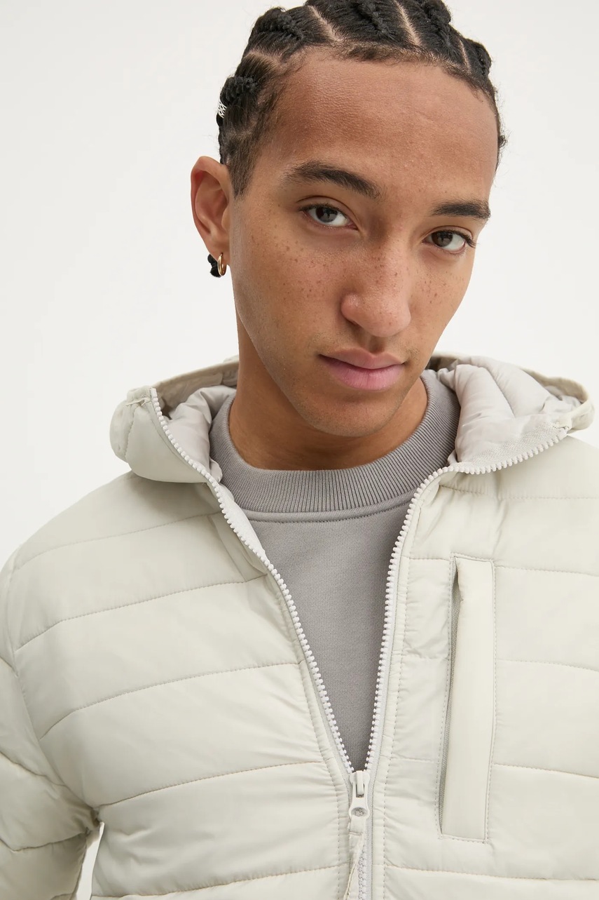 Μπουφάν Hollister Co. χρώμα: μπεζ, KI332-4067 φωτογραφία