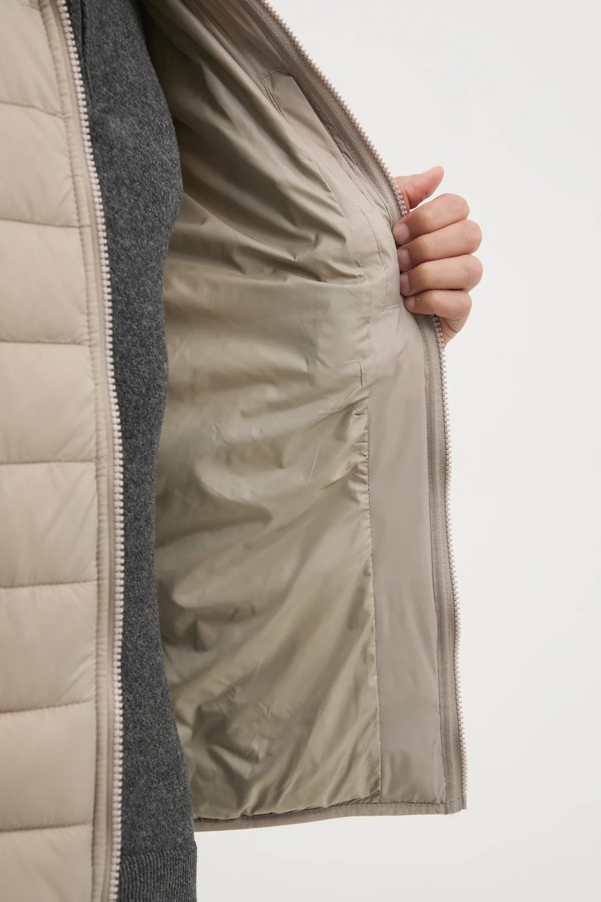 Μπουφάν Hollister Co. χρώμα: μπεζ, KI332-4134 φωτογραφία