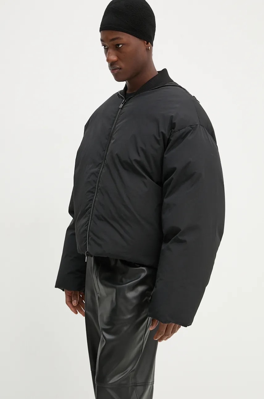 Heliot Emil geaca de puf barbati, culoarea negru, de iarna, oversize, AW24.M.02.135.BLK01 Heliot Emil geaca de puf barbati, culoarea negru, de iarna, oversize, AW24.M.02.135.BLK01