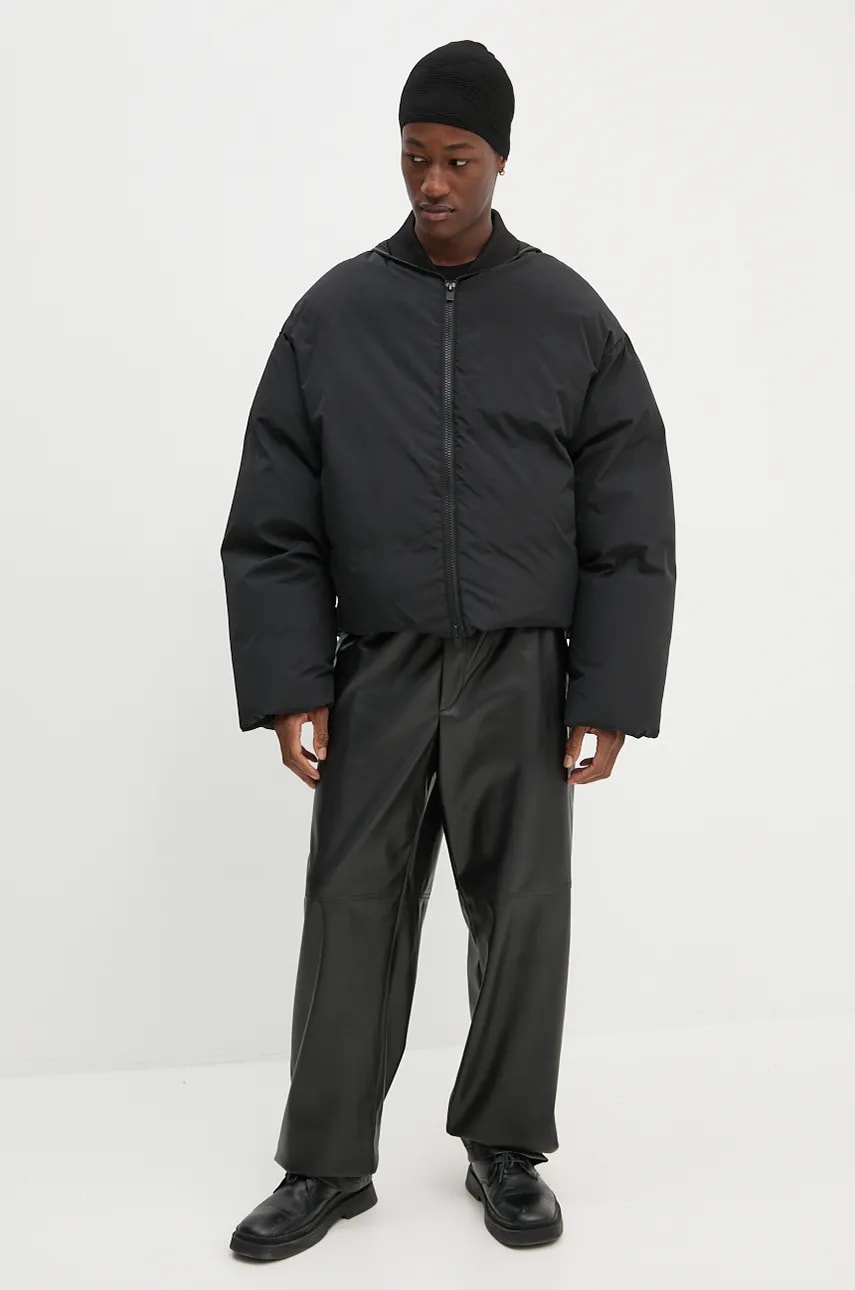 Пуховая куртка Heliot Emil мужская цвет чёрный зимняя oversize AW24.M.02.135.BLK01 Пуховая куртка Heliot Emil мужская цвет чёрный зимняя oversize AW24.M.02.135.BLK01