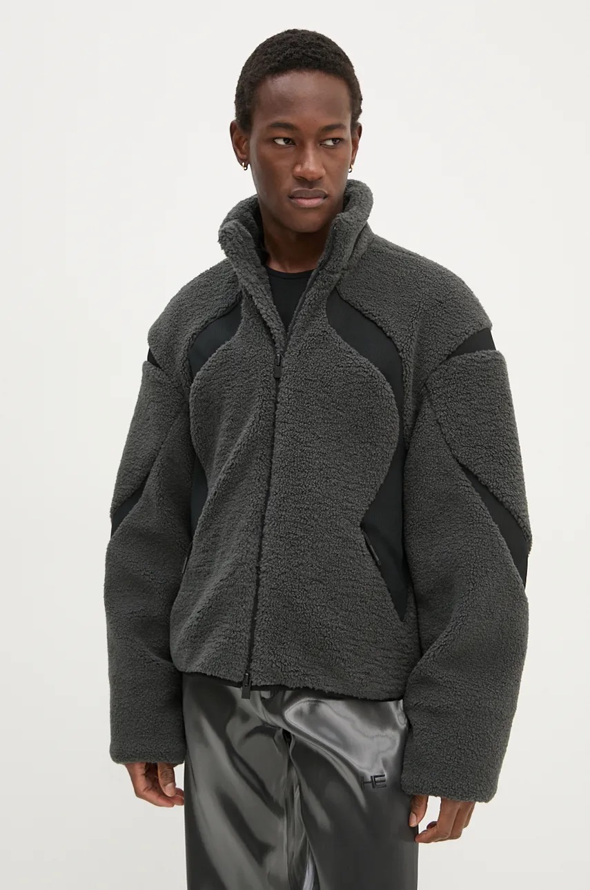 

Яке Heliot Emil в сиво преходен модел AW24.M.02.139.GY04, Сив