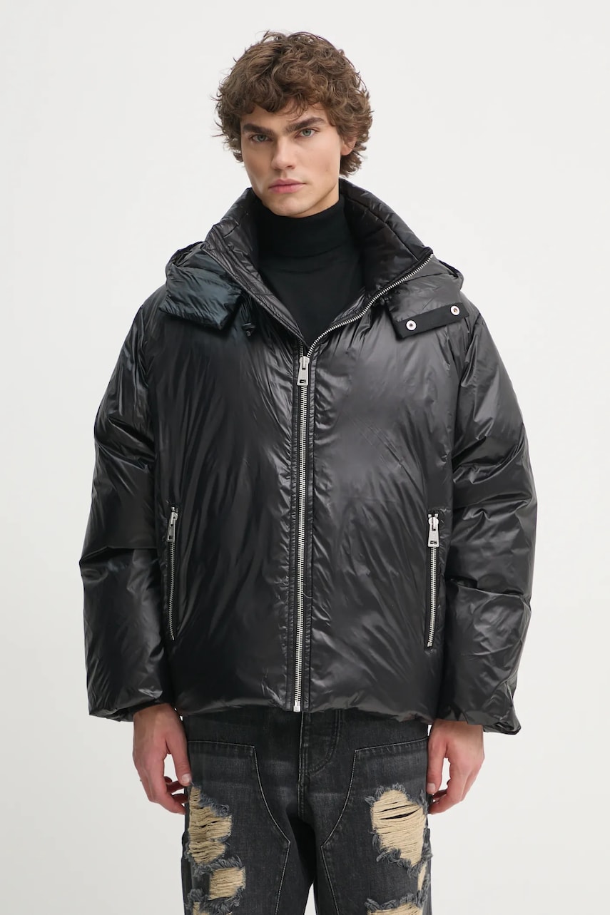 Études Studio geaca de puf barbati, culoarea negru, de iarna, oversize, H24MMOUT714