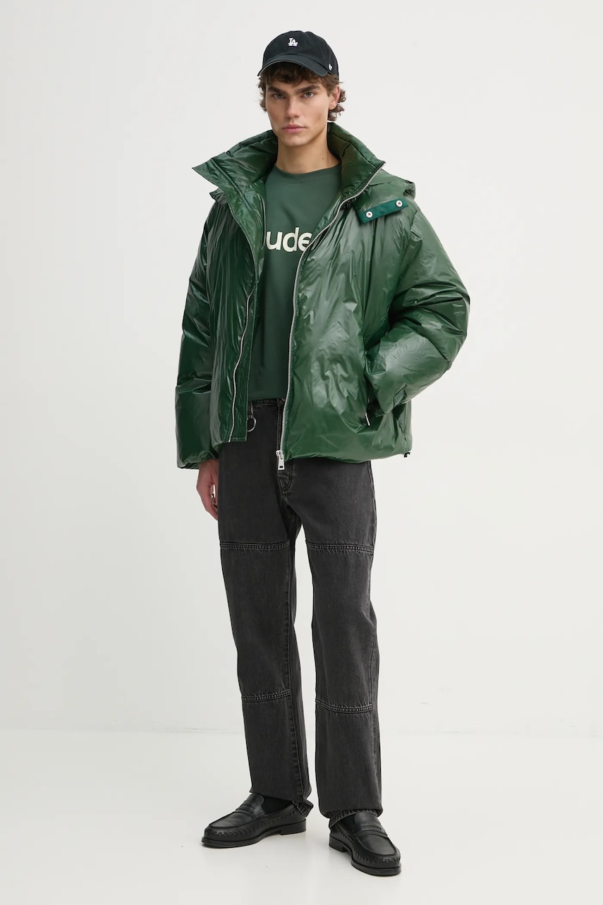 Études Studio geaca de puf barbati, culoarea verde, de iarna, oversize, H24MMOUT715