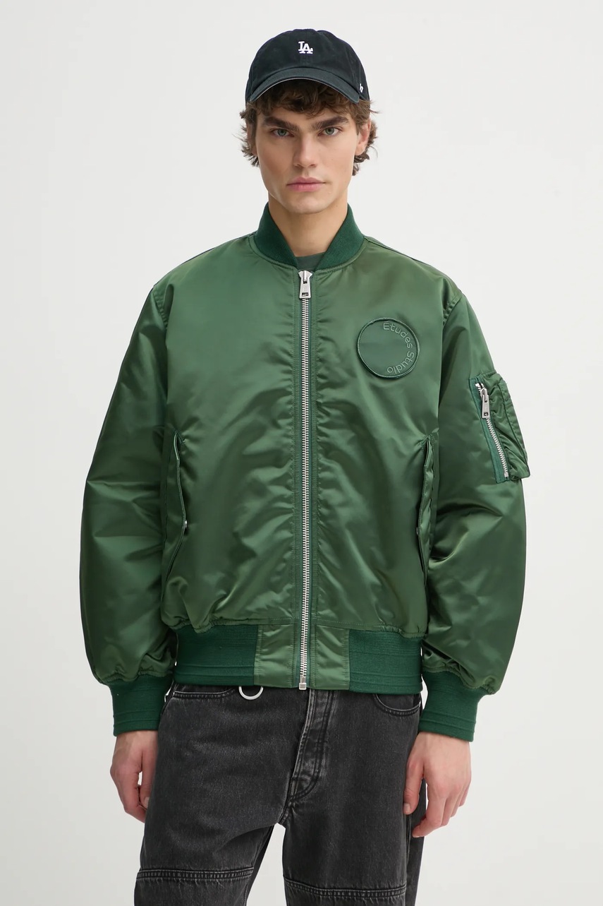 Études Studio geaca bomber barbati, culoarea verde, de iarna, H24MMOUT723
