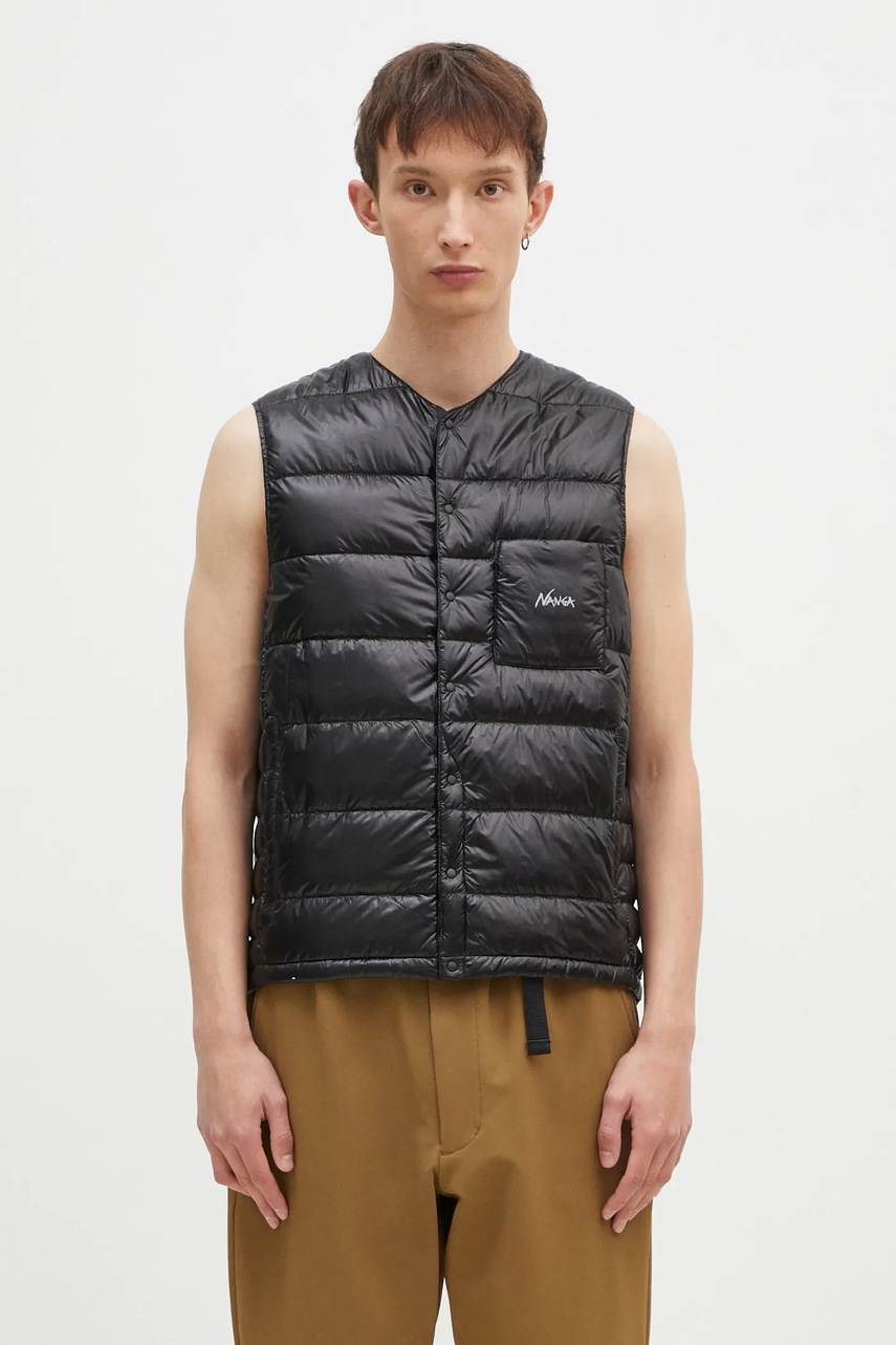 Nanga vestă de puf Inner Down Vest bărbați, culoarea negru, de tranziție, ND2441.1A900.A
