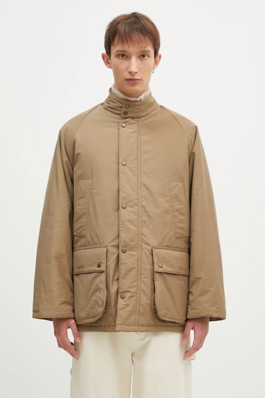 Bunda Baracuta Barbour x Baracut OS Casual Bedale pánská, zelená barva, přechodná, BRCPS1094