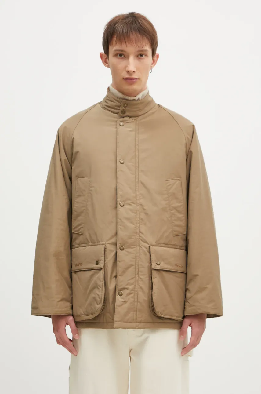 Baracuta geaca Barbour x Baracut OS Casual Bedale barbati, culoarea verde, de tranzitie, BRCPS1094