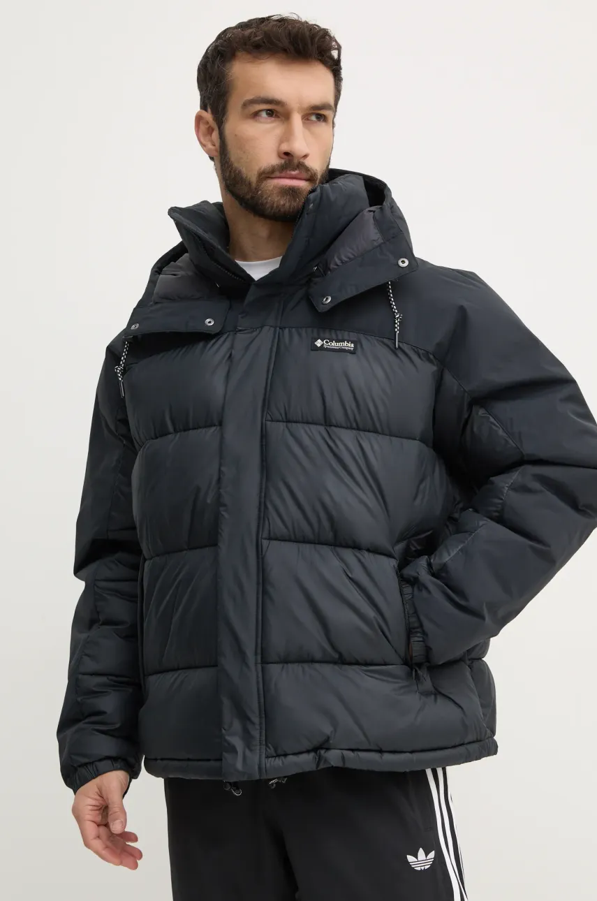 Columbia geaca Snowqualmie barbati, culoarea negru, de iarna, 2090761