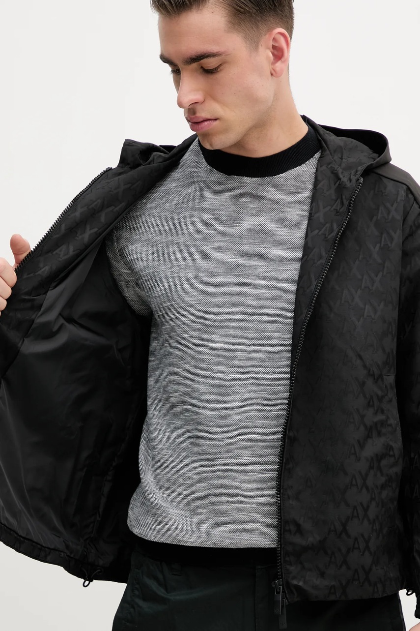 Куртка Armani Exchange колір чорний перехідна 6DZBL1 ZN5YZ 